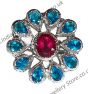 Large Indian Flower Ring RSLA10310 Indian Jewellery