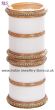 White Indian Wedding Chura & Champagne Crystal Bangles 2.6 UAWC11601 Indian Jewellery