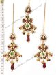 Detailed Kundan Earrings and Tikka IGAK0724 Indian Jewellery