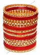 6 x  22k Gold Plated, Pearl & Polki  Indian Churis 2.4 WGWP02990 Indian Jewellery