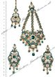 Milika Ear-Tikka-Passa Set IAGC04173 Indian Jewellery