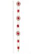 Pearl & Kundan Asian Plait Jewellery - Bright Red CARK04145 Indian Jewellery