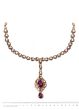 Gem & Kundan Flexible Headband with Attached Tikka - purple SAUK12366 Indian Jewellery