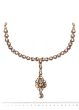 Gem & Kundan Flexible Headband with Attached Tikka - white SAWK12370 Indian Jewellery