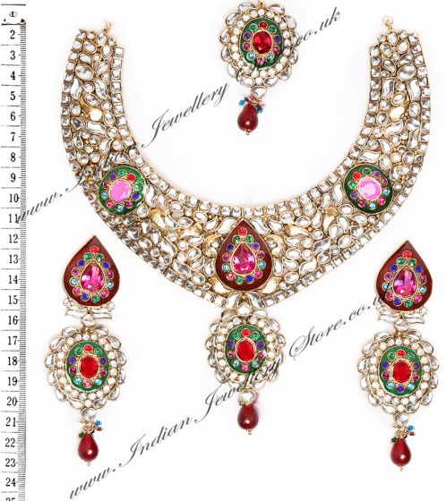 PARVEEN Necklace Set NAMK02352 Indian Jewellery