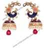 Large Peacock Jhumka EGML10344 Indian Jewellery