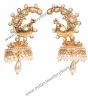 Large Peacock Multi Coloured Jhumka EGWL10352 Indian Jewellery