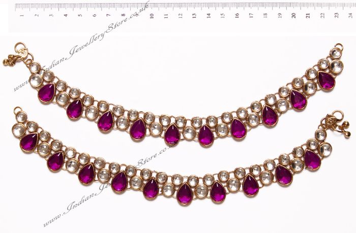 NEETA Kundan Payal YAUK02827 Indian Jewellery