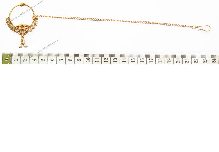Heeramandi Medium Nath - Clear TGWP02427 Indian Jewellery