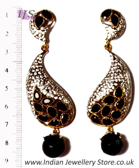 American Diamond Earrings ESBA02934 Indian Jewellery