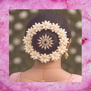 Indian bridal hair pins and bun accessories
